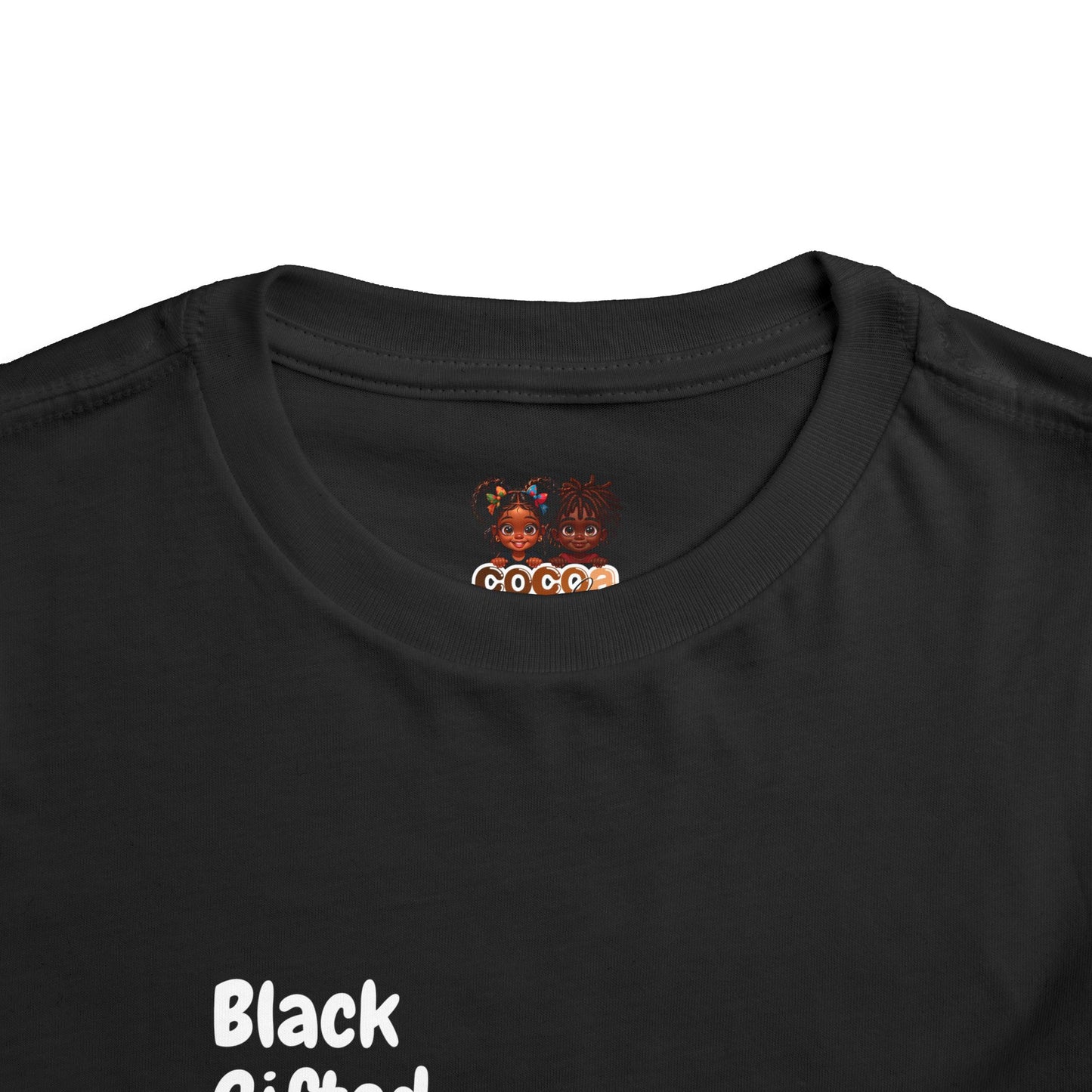 Black Gifted and Creative Toddler Short Sleeve Tee