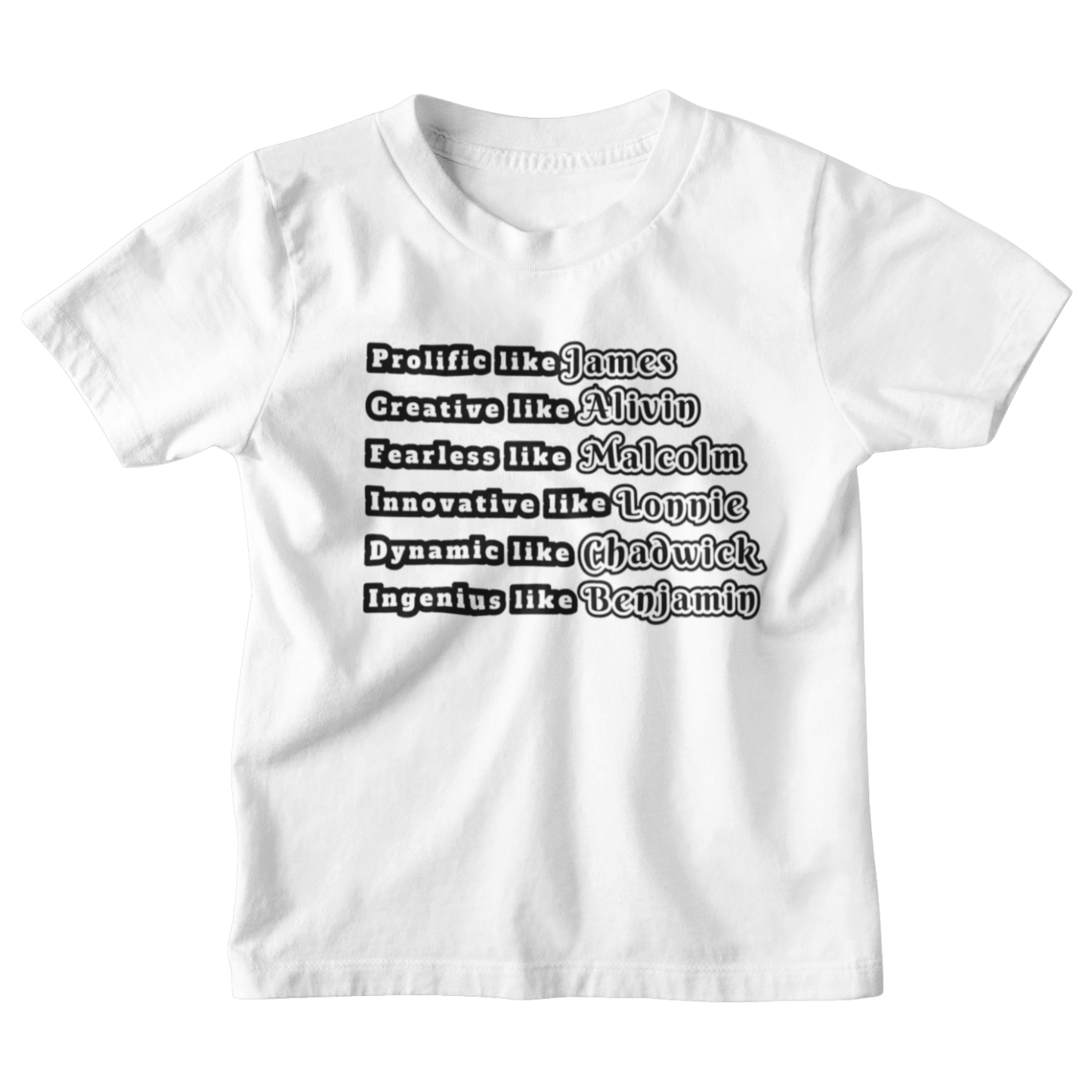 Prolific and Trailblazing Black Men Youth Short Sleeve Tee