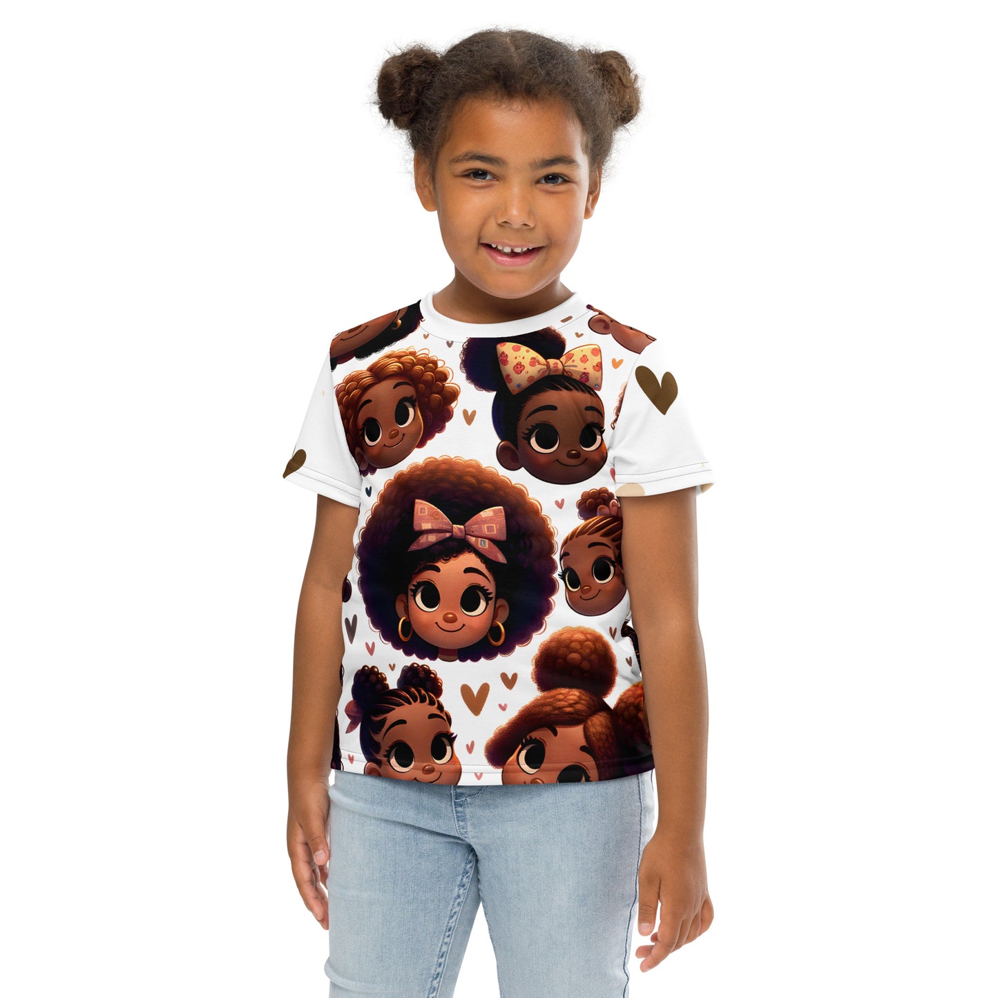 Faces of a Black Girl Toddler Tee