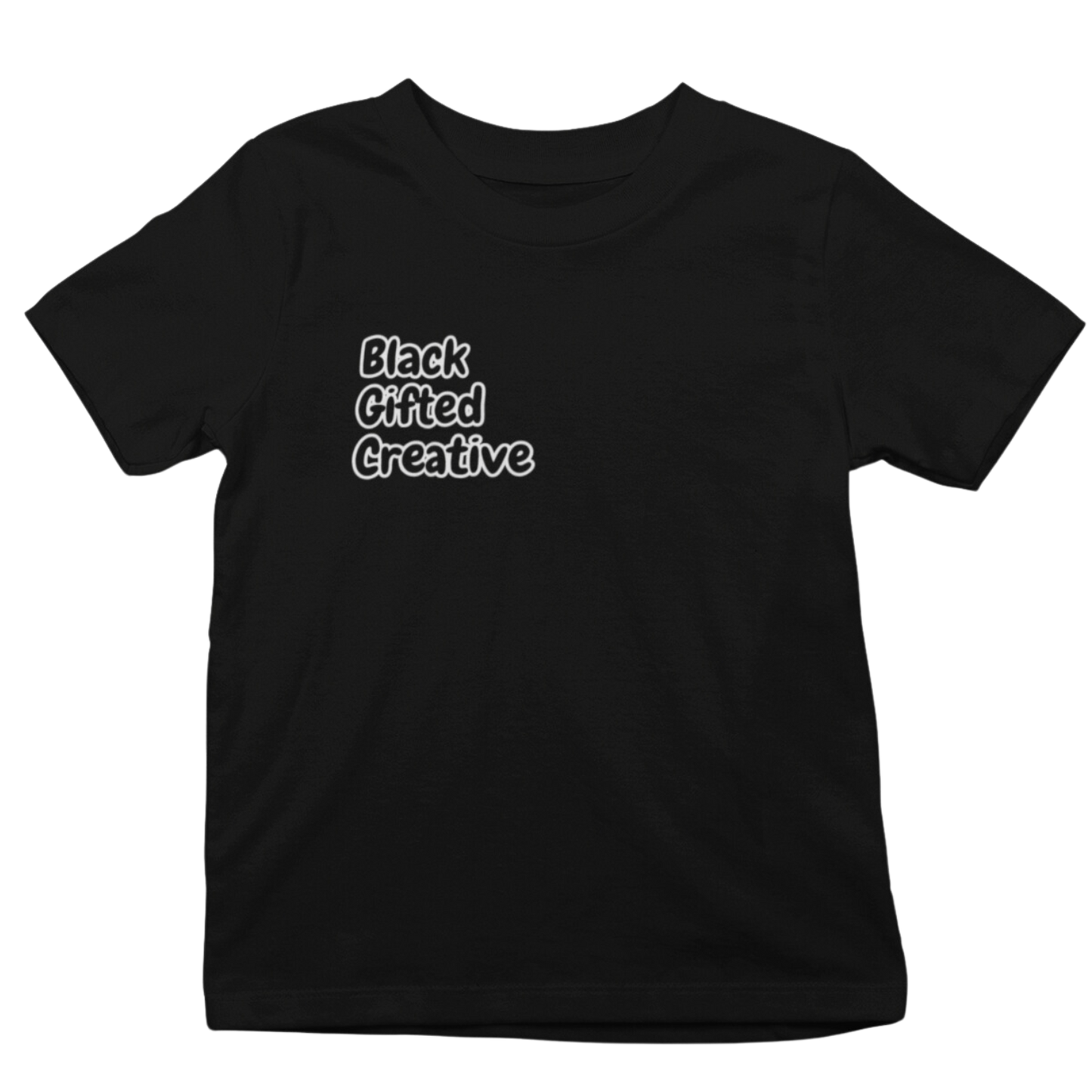 Black Gifted and Creative Toddler Short Sleeve Tee