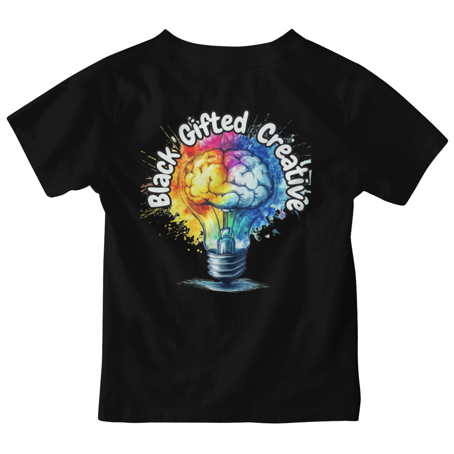 Black Gifted and Creative Toddler Short Sleeve Tee